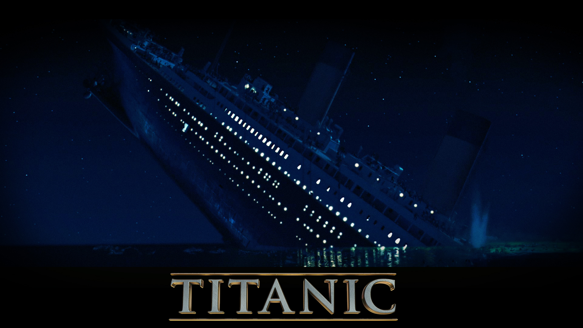 Nave Titanic che affonda, 1920x1080 Full HD 1080p, PC Desktop
