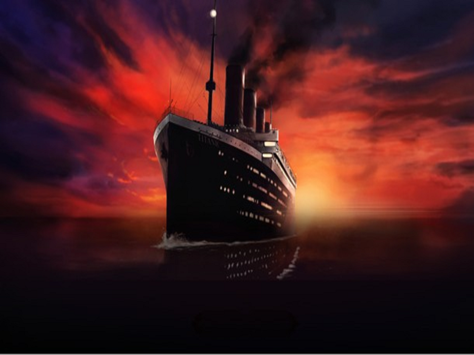Nave Titanic al tramonto, 1600x1200 HD, Desktop