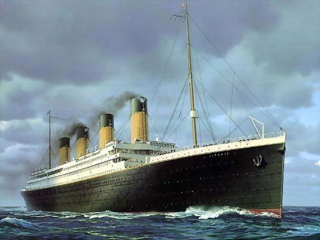 Nave Titanic 3D wallpaper, 1440x2560 Full HD Verticale, Smartphone