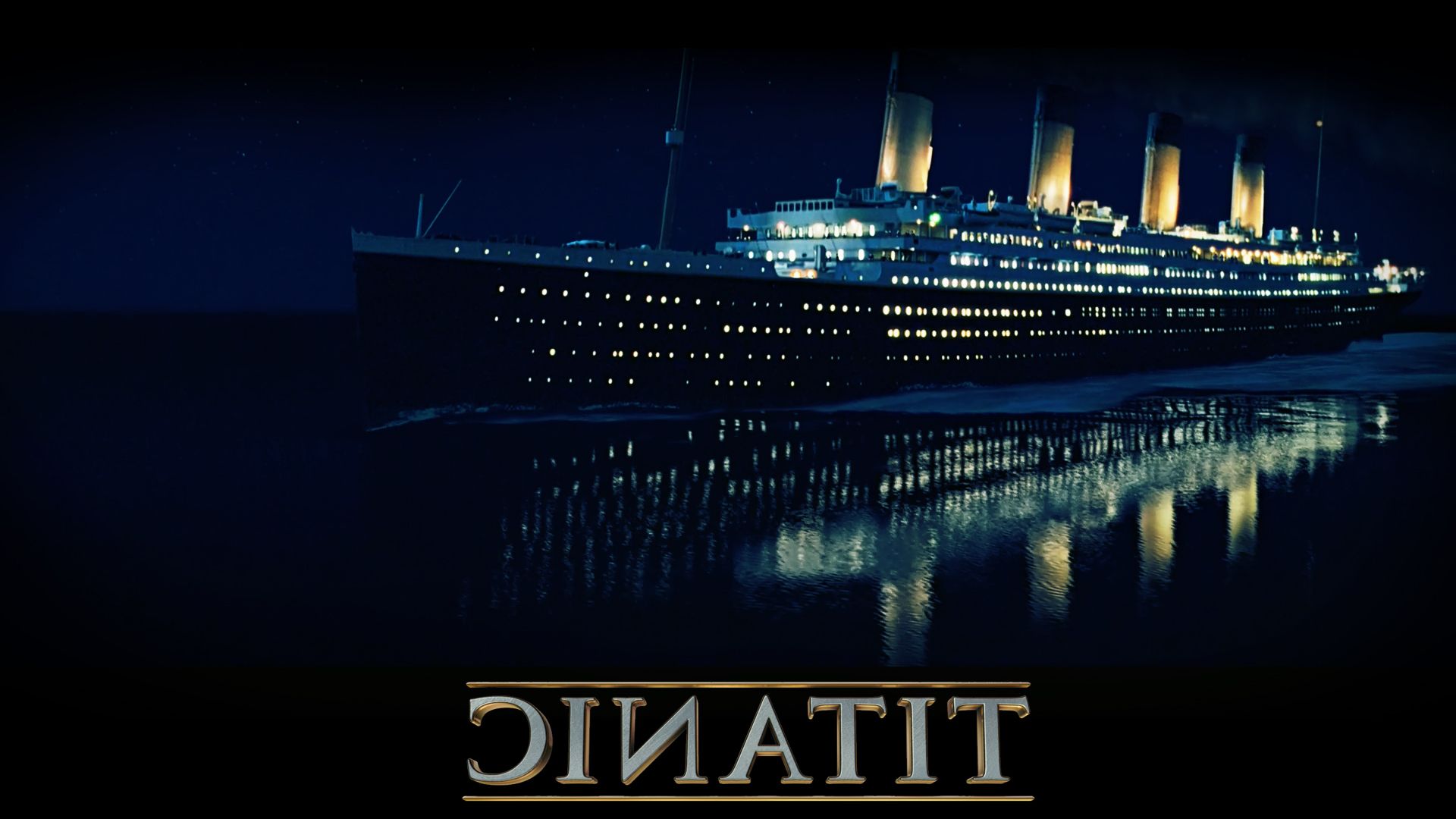 Titanic affondamento notturno mare, 2048x1536 alta risoluzione, Desktop