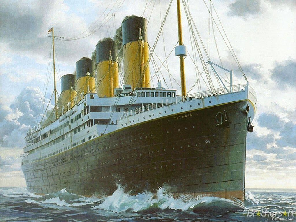 Dipinto nave Titanic in mare, 3165x2037 WQXGA, Desktop