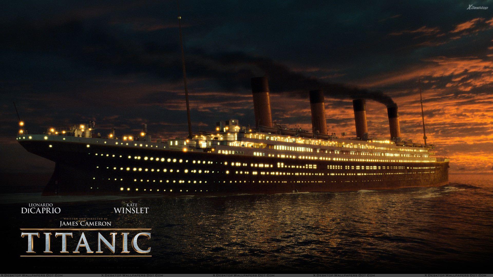 Nave Titanic al tramonto, 1920x1080 1080p, Desktop