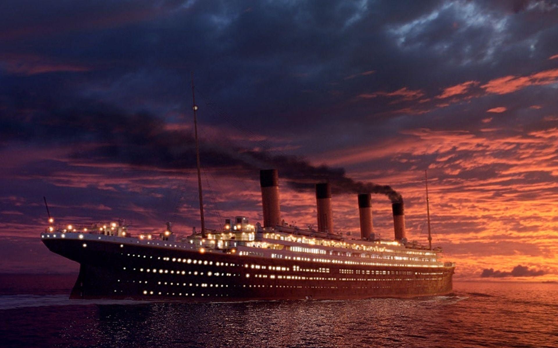 Nave Titanic al tramonto, 1920x1200 WUXGA, PC