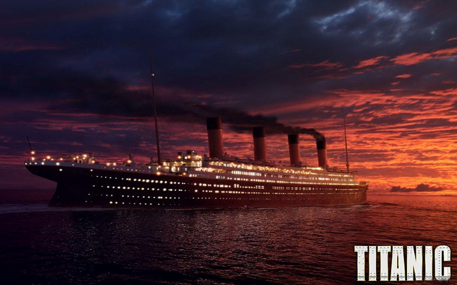 Nave Titanic al tramonto, 1600x1000 HD Ready, Desktop