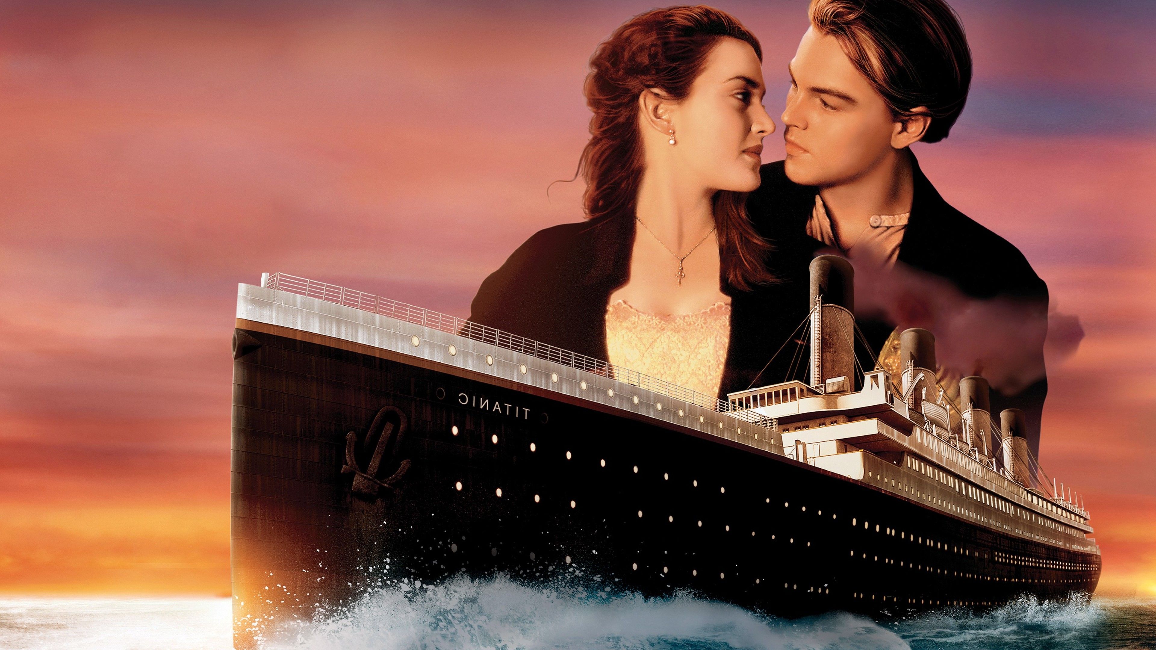 Titanic nave e coppia, 3840x2160 4K, Desktop 4K