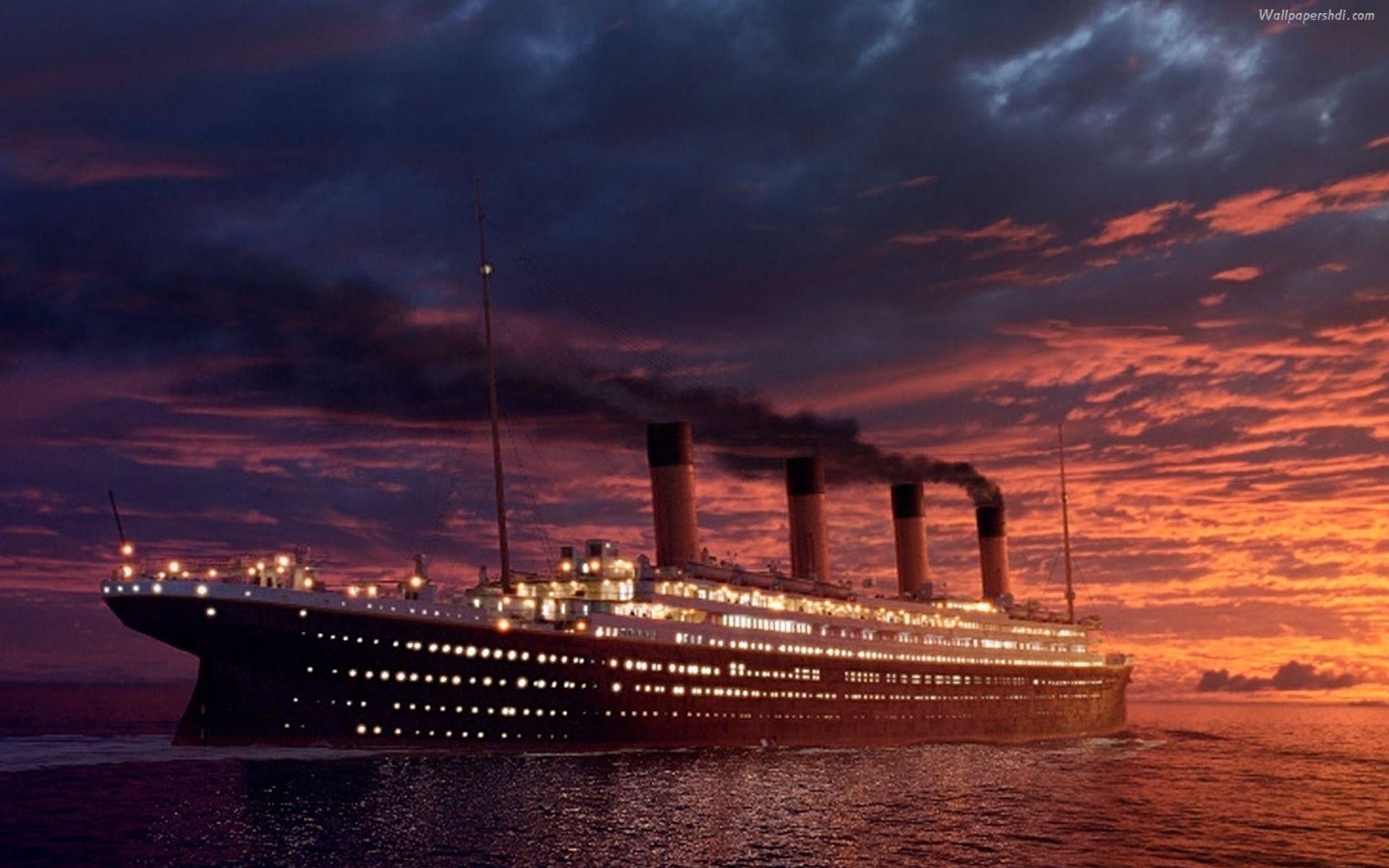 Nave Titanic al tramonto, 1920x1200 Full HD+ WUXGA, iMac