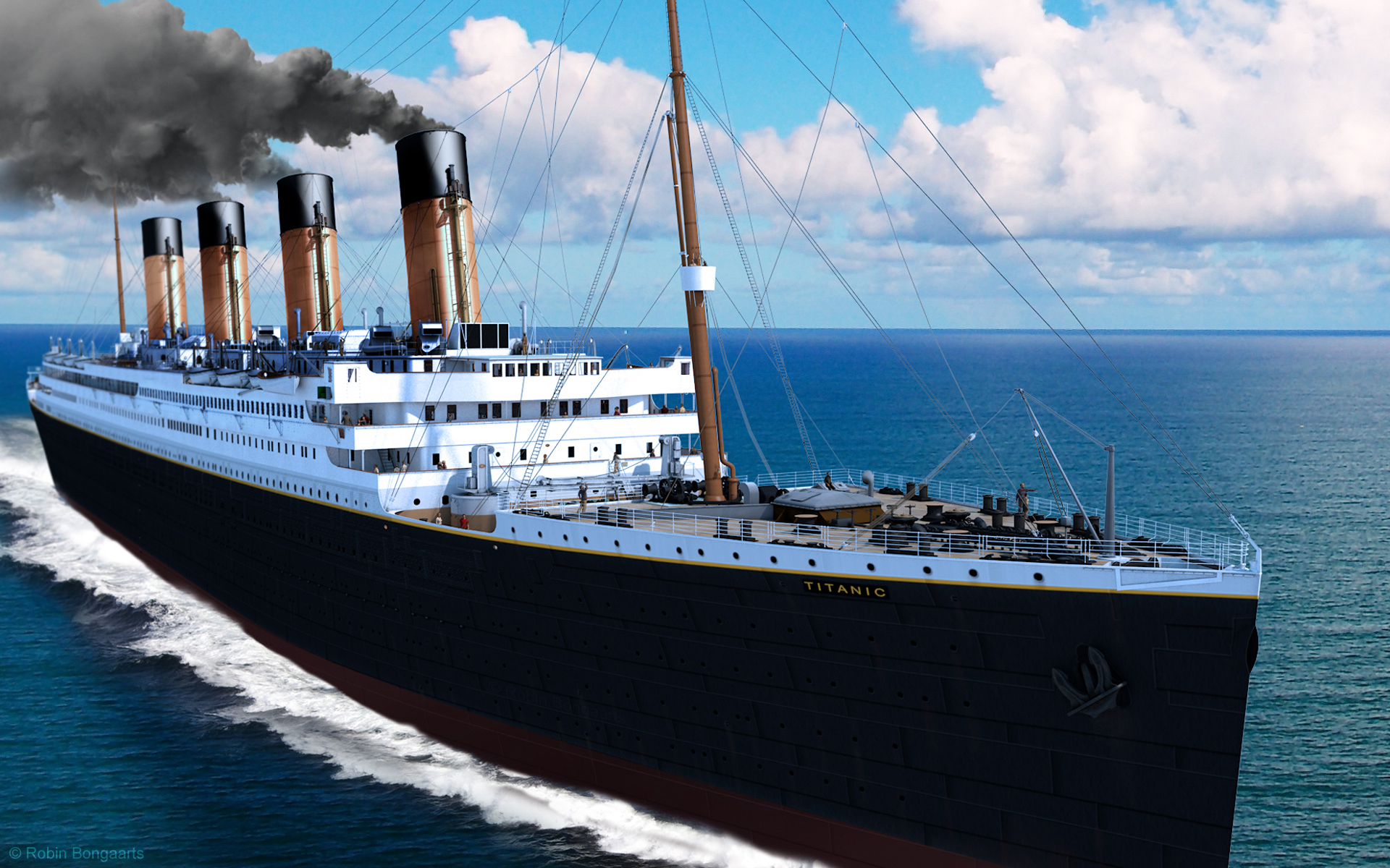 Nave Titanic in mare, 1920x1200 WUXGA, Desktop