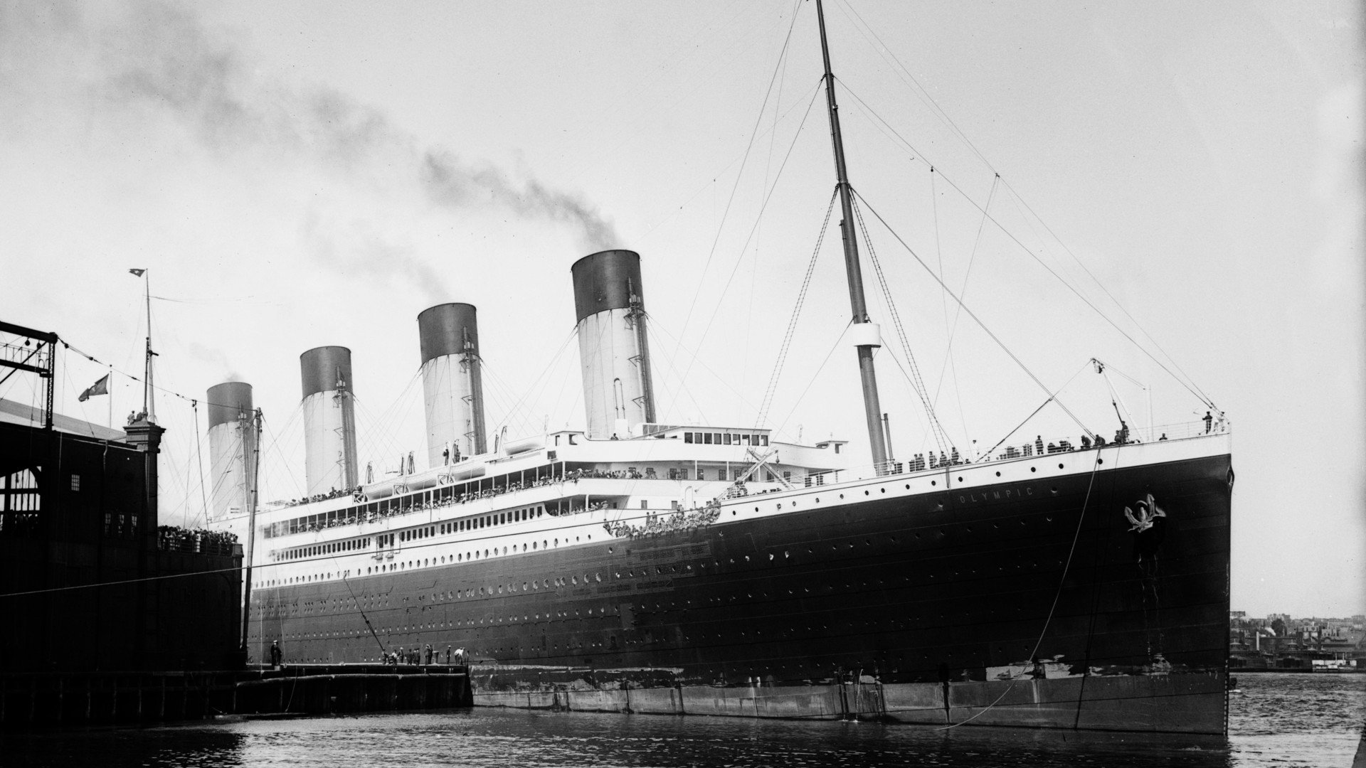 Nave Titanic bianco e nero, 1920x1080 Full HD 1080p, PC