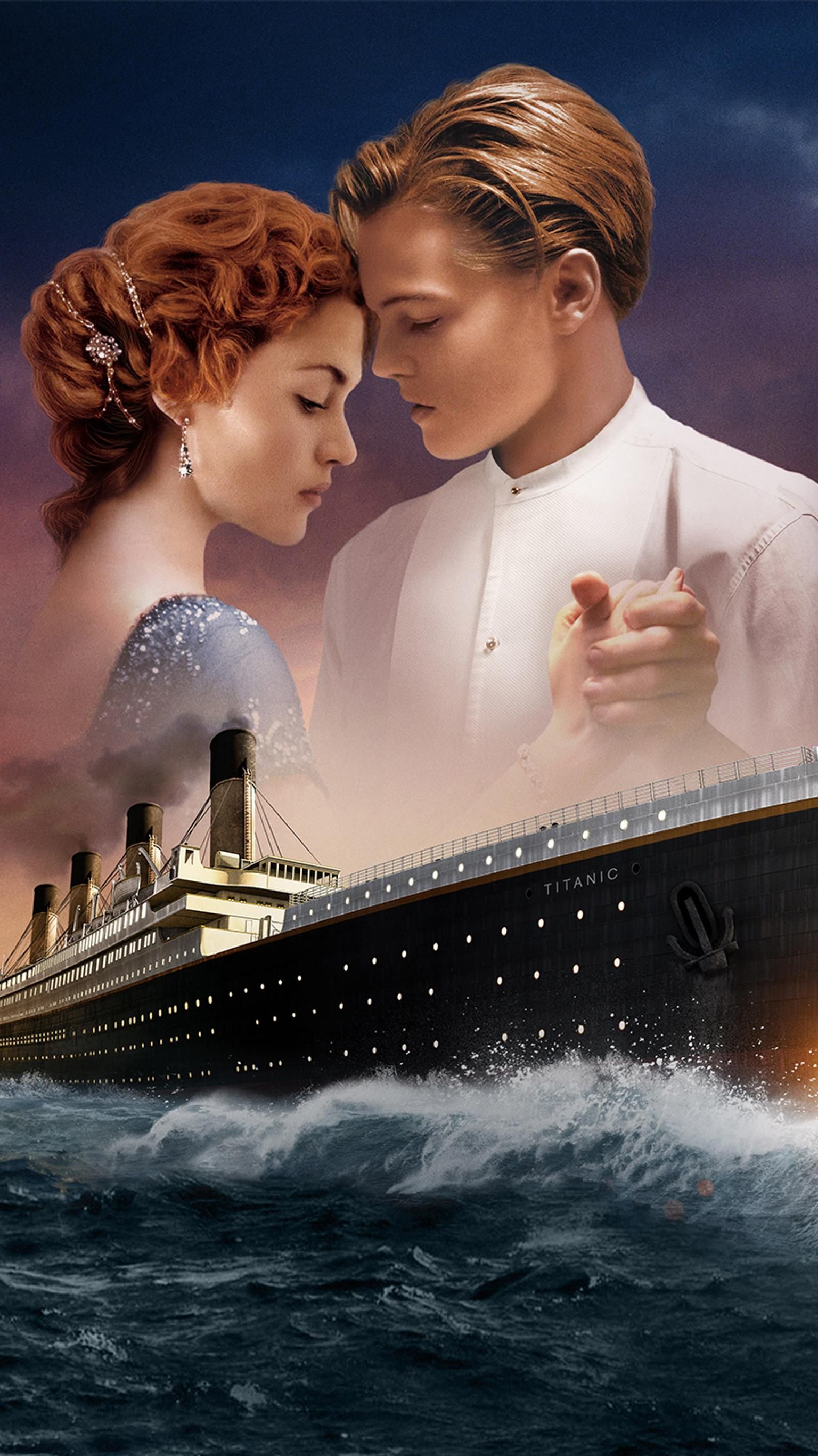 Titanic film, coppia e nave, 1536x2732 Full HD Verticale, iPhone