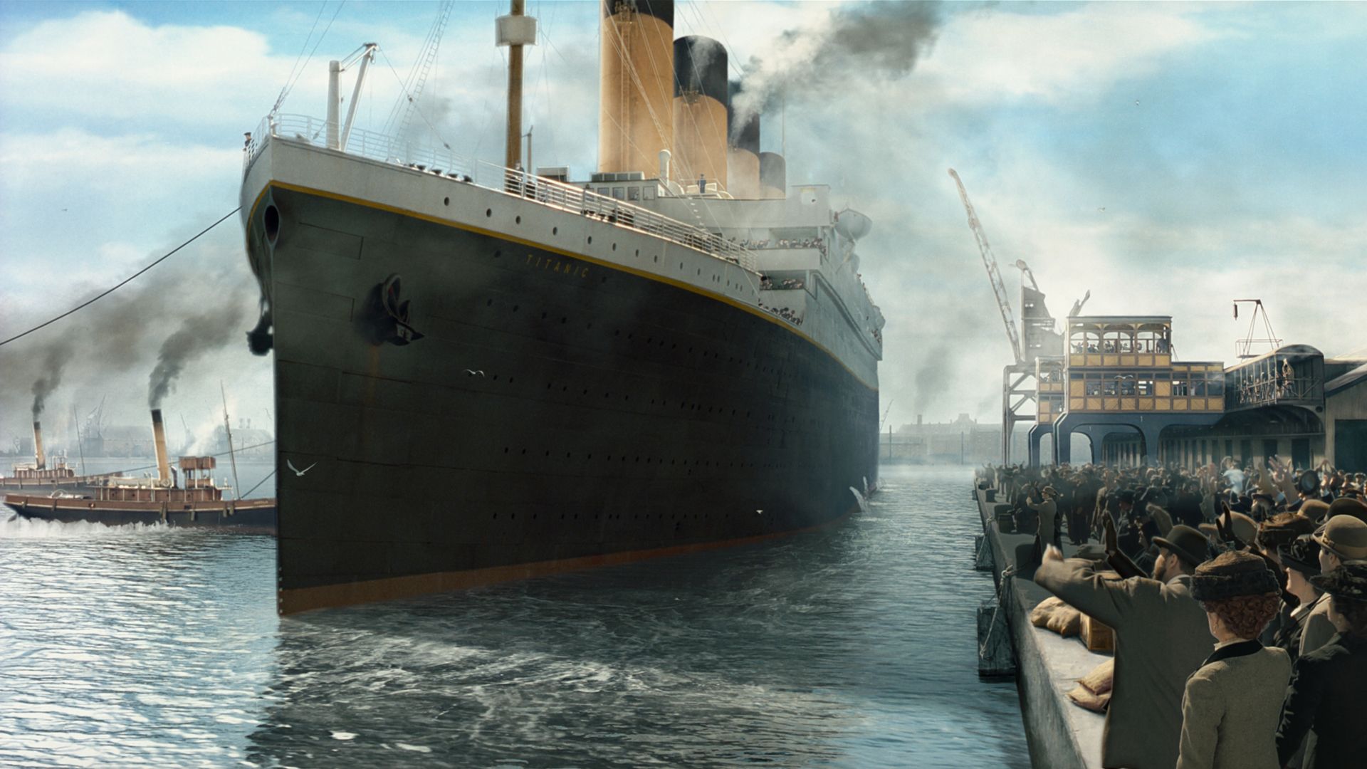 Nave Titanic al porto, 1920x1080 Full HD, Laptop