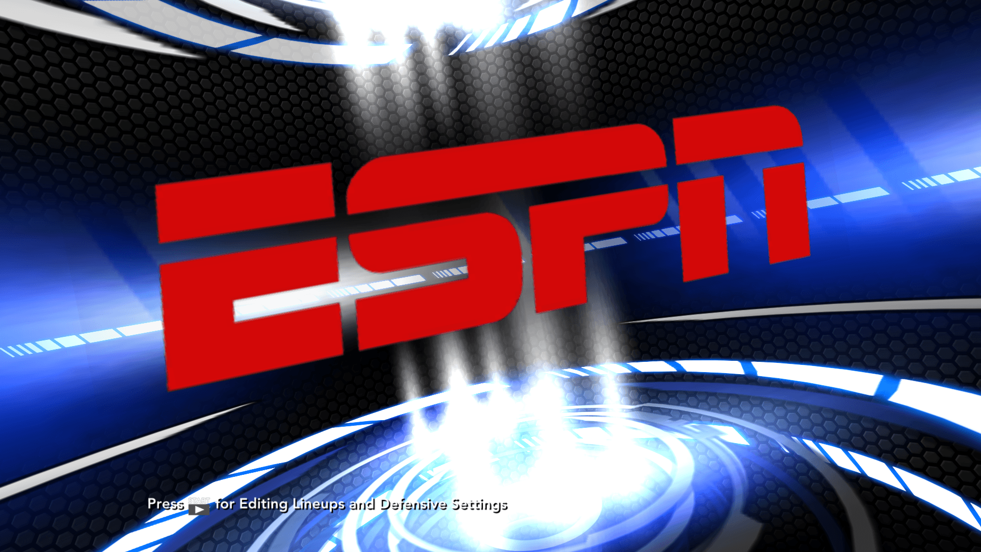 Logo ESPN sfondo blu tecnologico, 1920x1080 Full HD, Desktop
