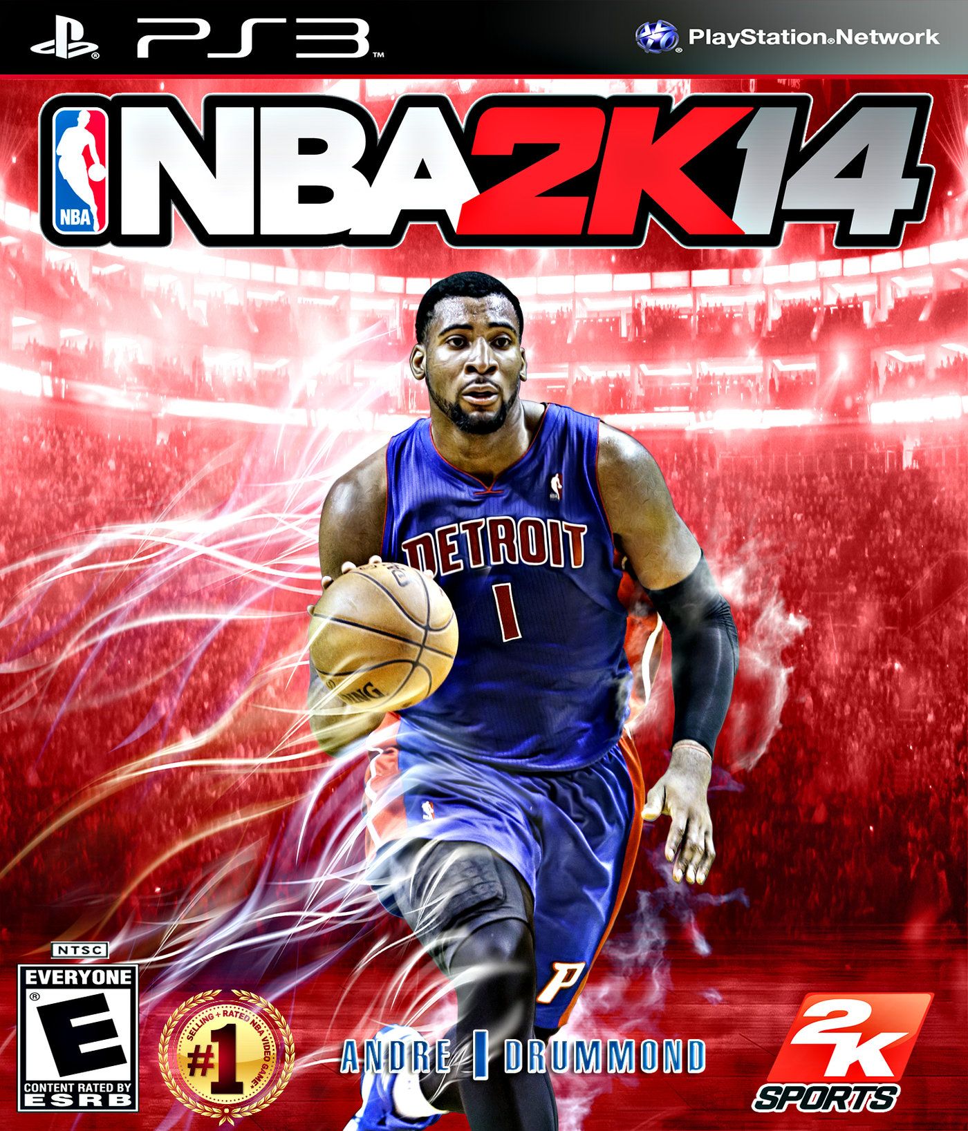 Copertina NBA 2K14 Andre Drummond, basket americano, 1400x1637 Full HD Verticale, Smartphone