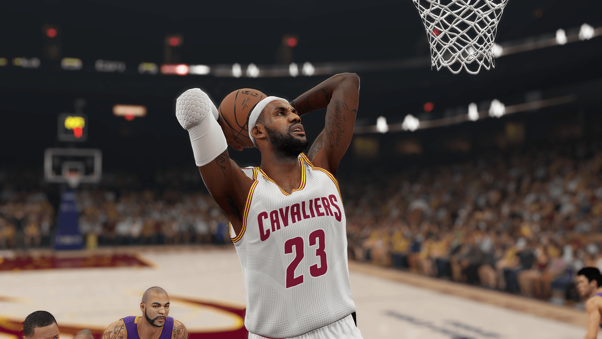 Giocatore NBA schiaccia canestro, 1920x1080 Full HD 1080p, Desktop