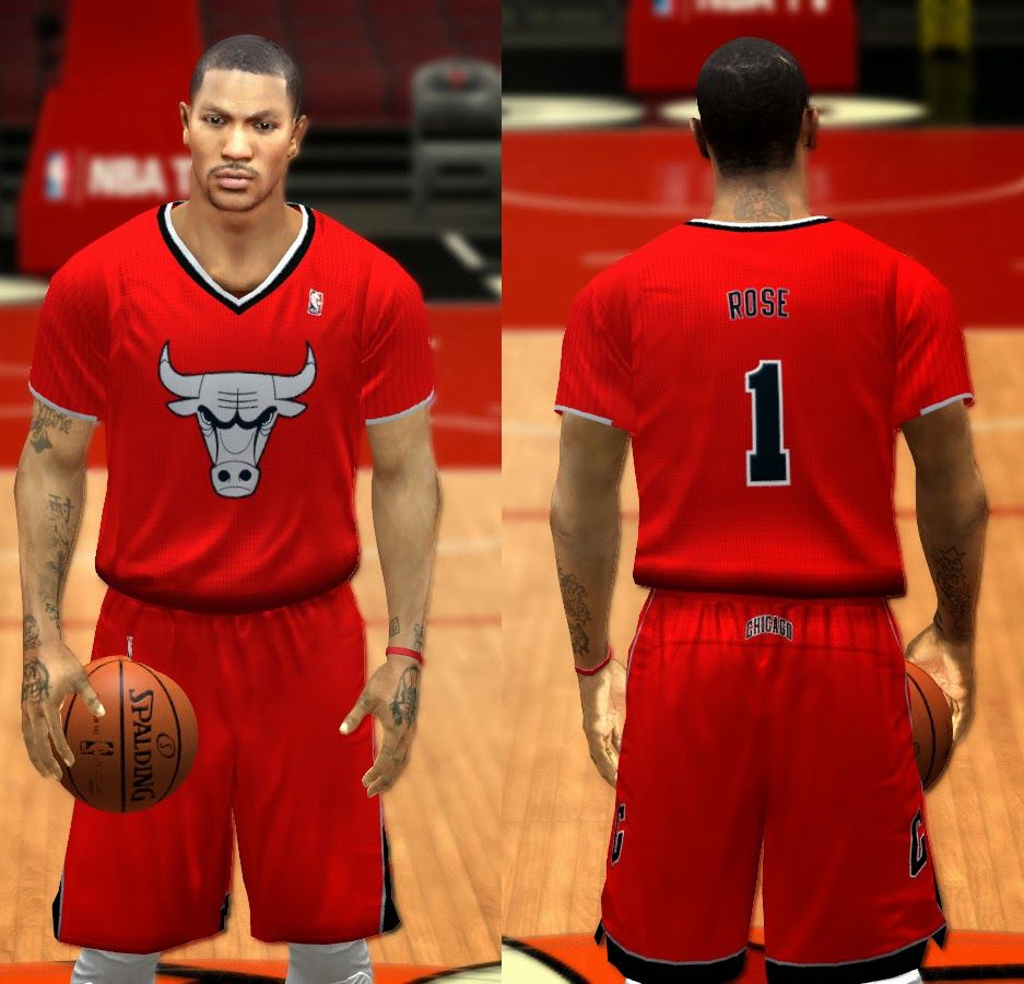 Maglia Chicago Bulls Rose NBA 2K14, 937x900 HD, iMac