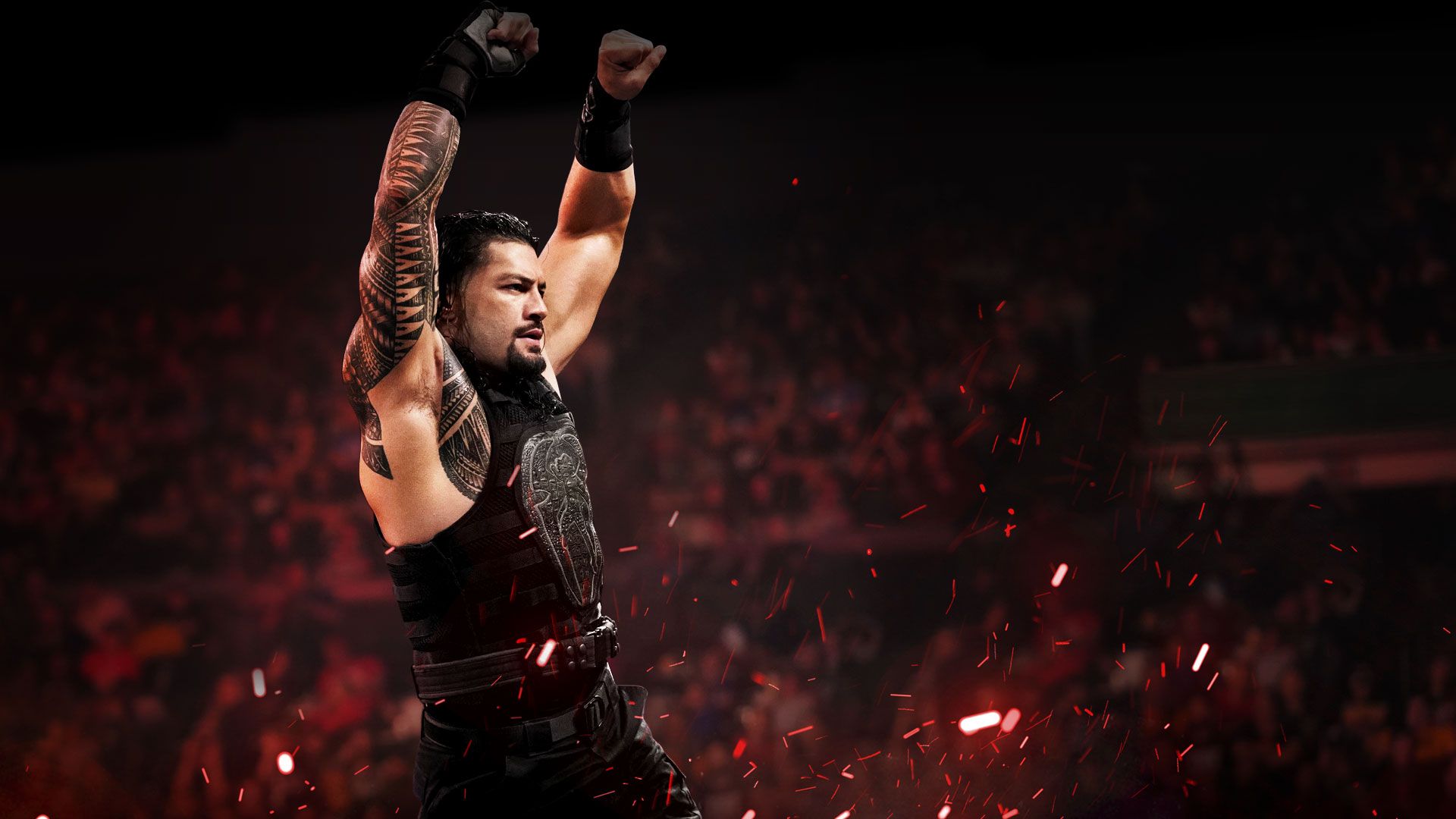 Lottatore WWE braccia alzate, 1920x1080 Full HD 1080p, PC