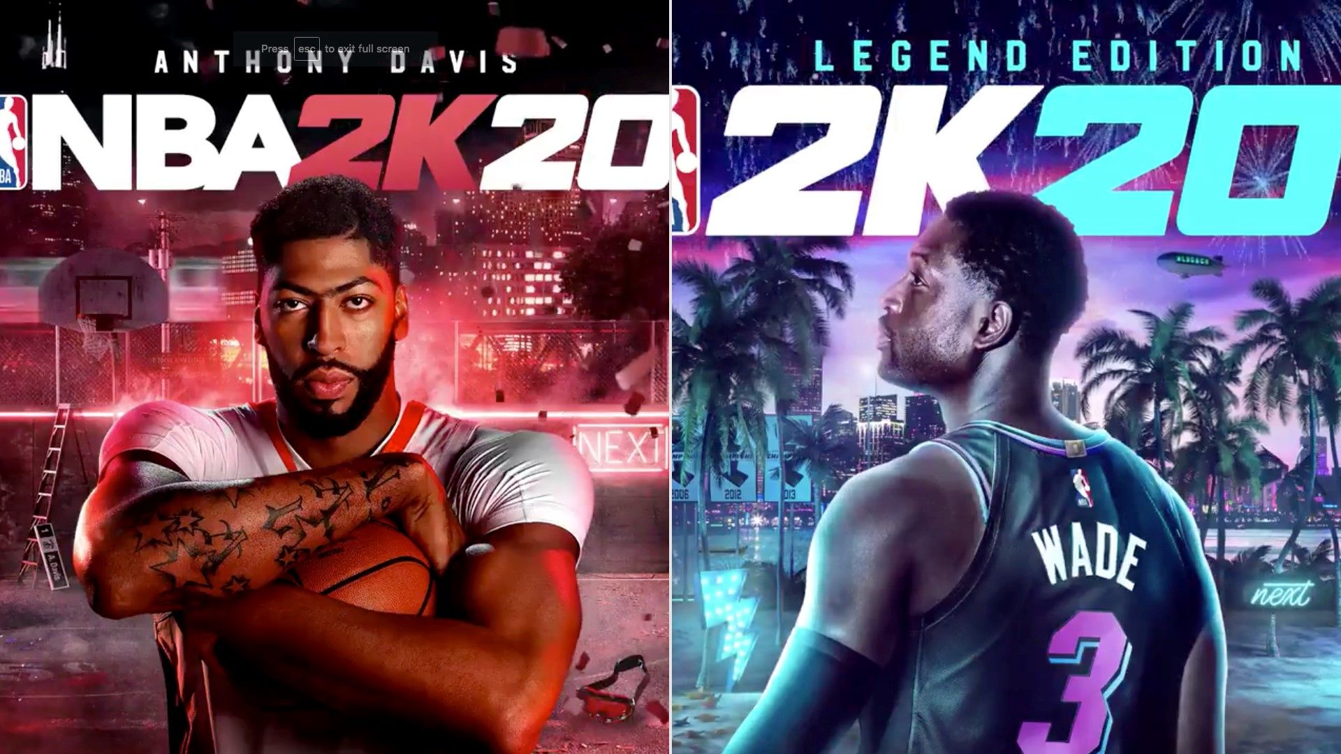 Copertine NBA 2K20 Anthony Davis Wade, 1920x1080 Full HD 1080p, Desktop