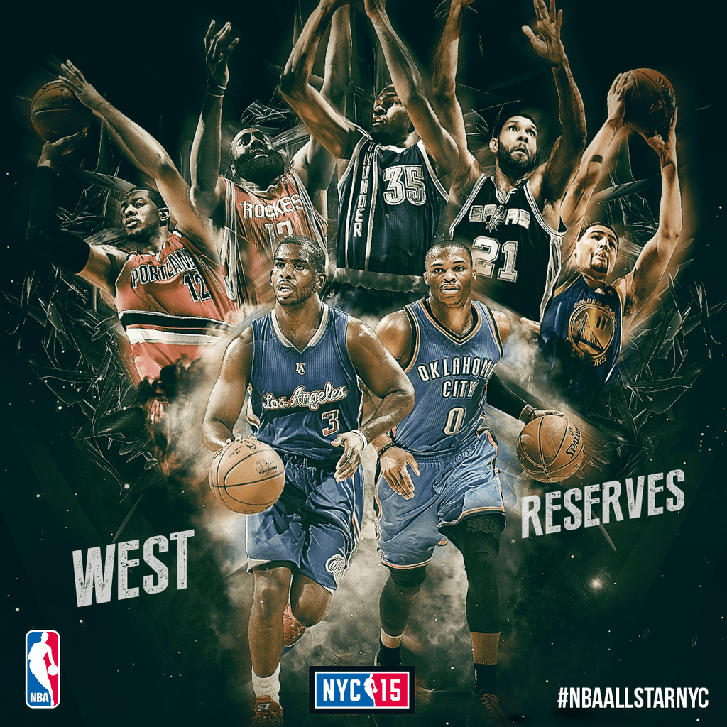 Giocatori NBA All-Star West, basket americano, 1024x1024 HD, PC