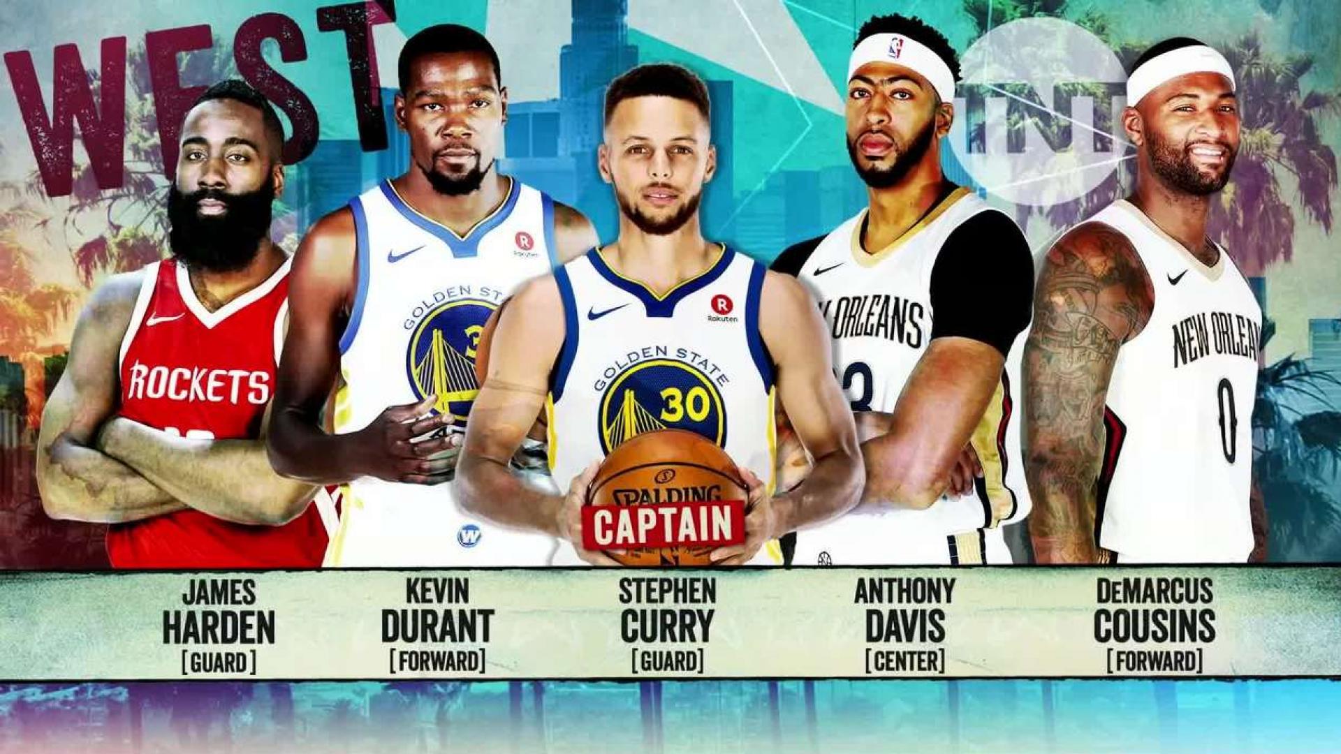 Giocatori NBA All-Star West, 1920x1080 1080p, Desktop