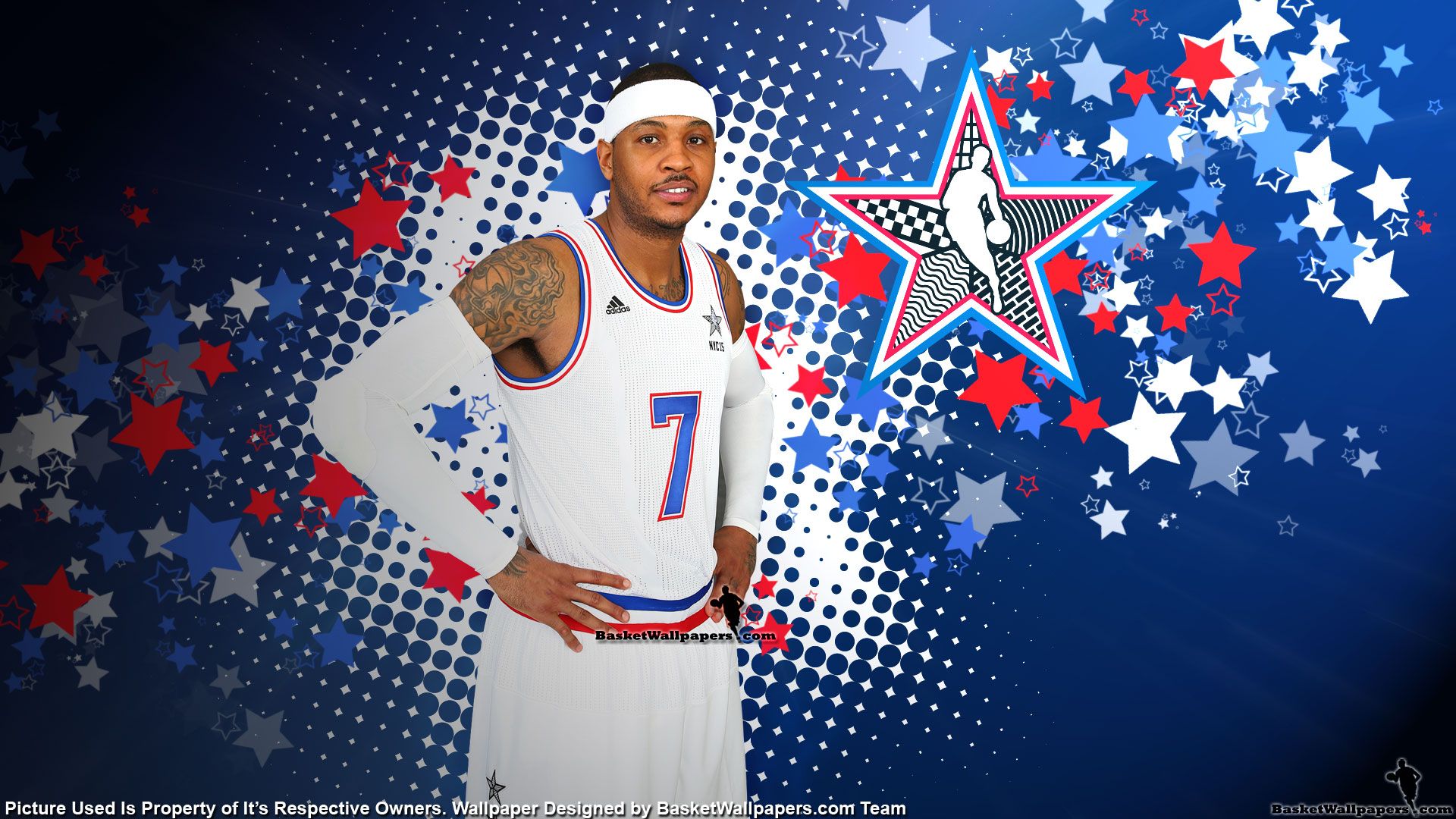 Carmelo Anthony NBA All-Star, basket, 1920x1080 Full HD, Laptop