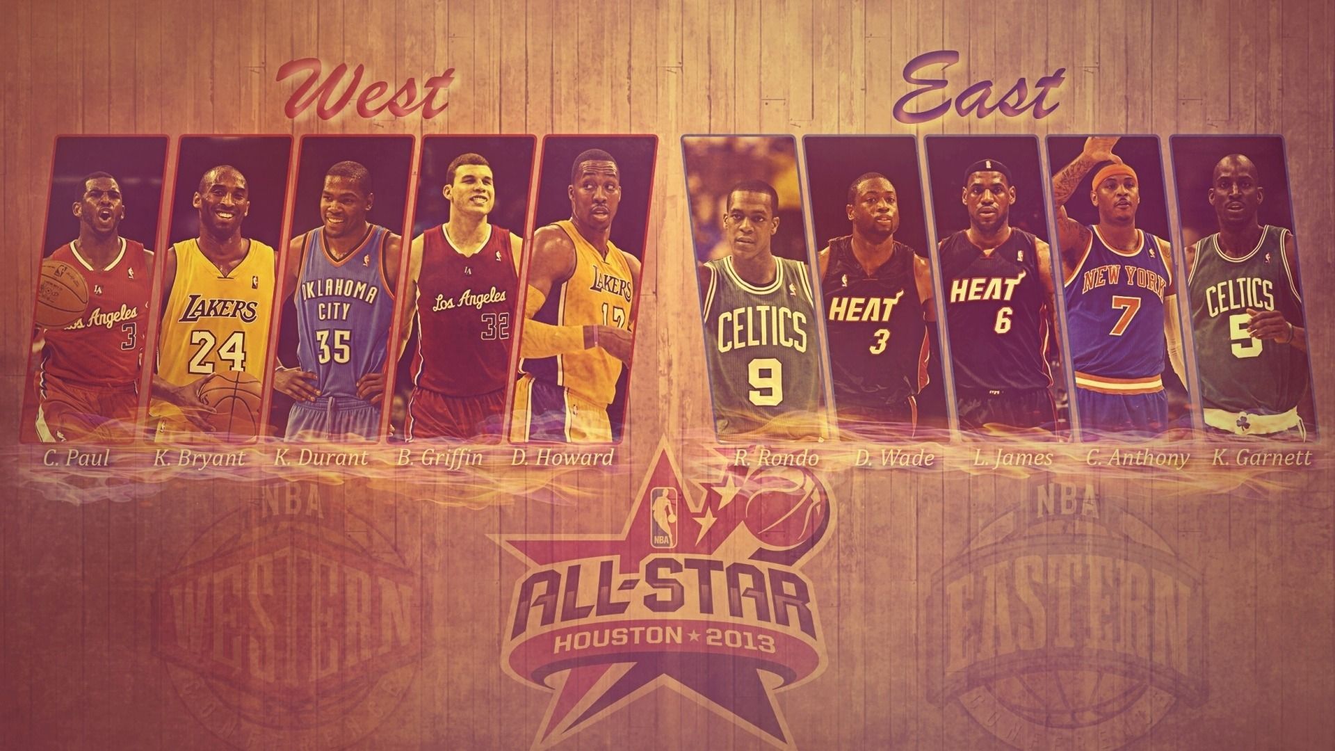 Giocatori NBA All-Star Houston, 1920x1080 Full HD, PC Desktop