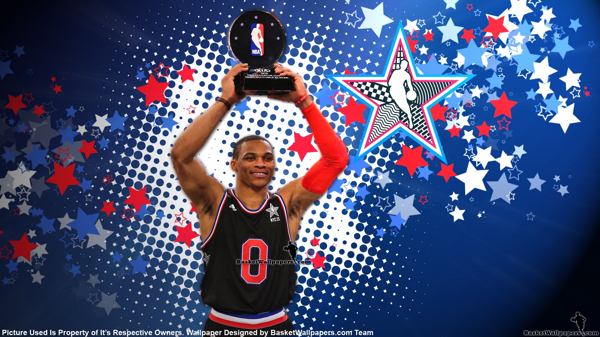 Giocatore NBA con trofeo All-Star, 1920x1080 Full HD, Desktop