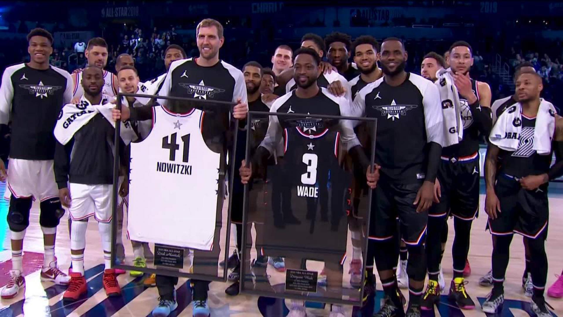 Giocatori NBA All-Star con maglie, 1920x1080 1080p, PC
