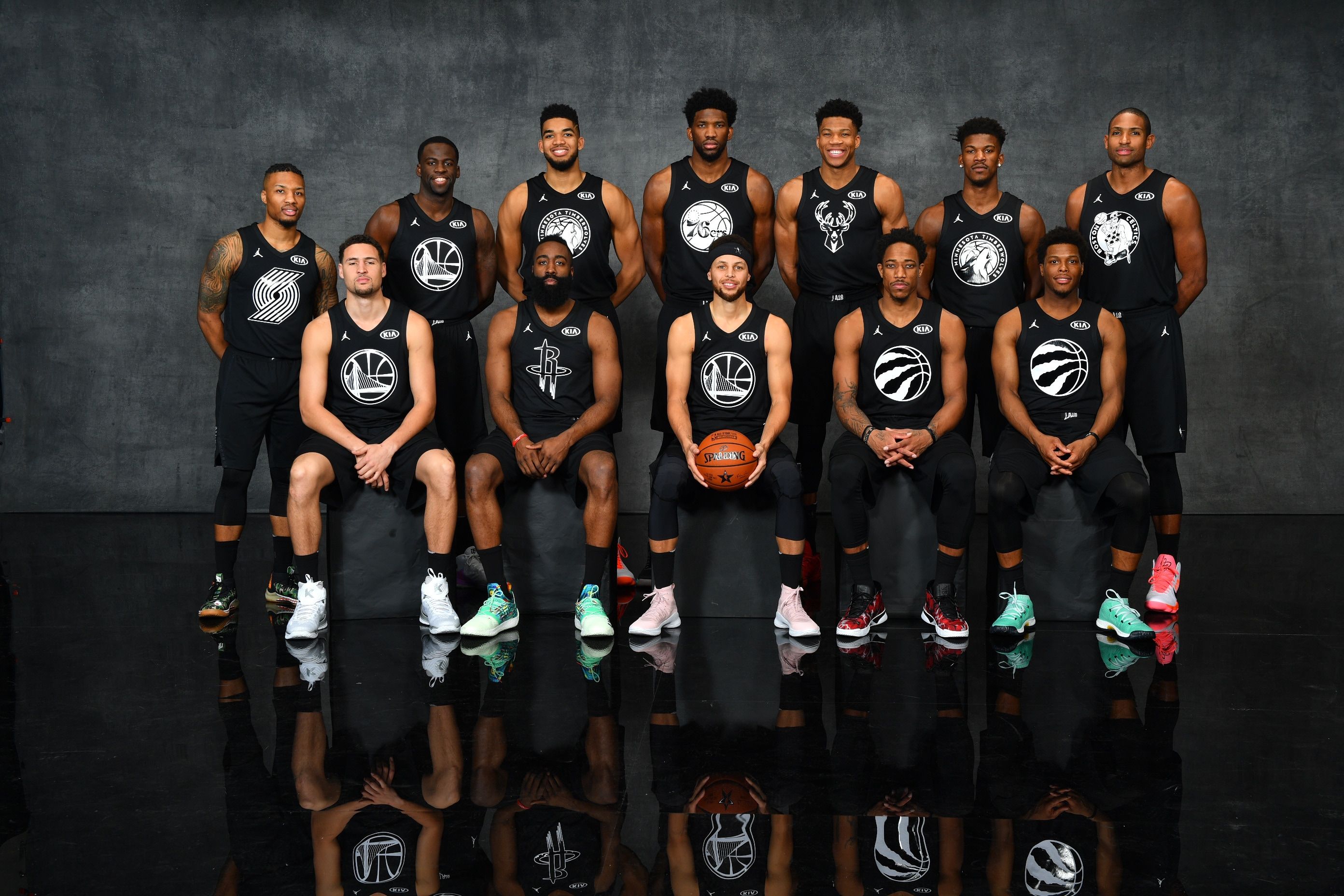 Giocatori NBA All-Star squadra, basket americano, 2784x1856 2K, Laptop