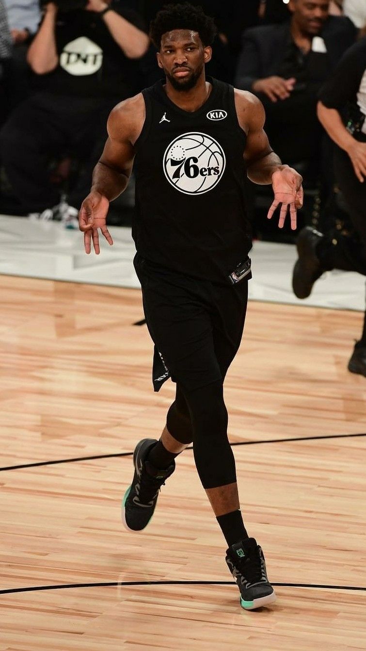 Joel Embiid 76ers All-Star, 755x1342 Full HD Verticale, iPhone