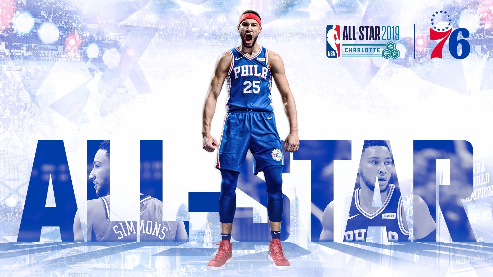 Ben Simmons Philadelphia 76ers All-Star, 1920x1080 Full HD 1080p, Laptop