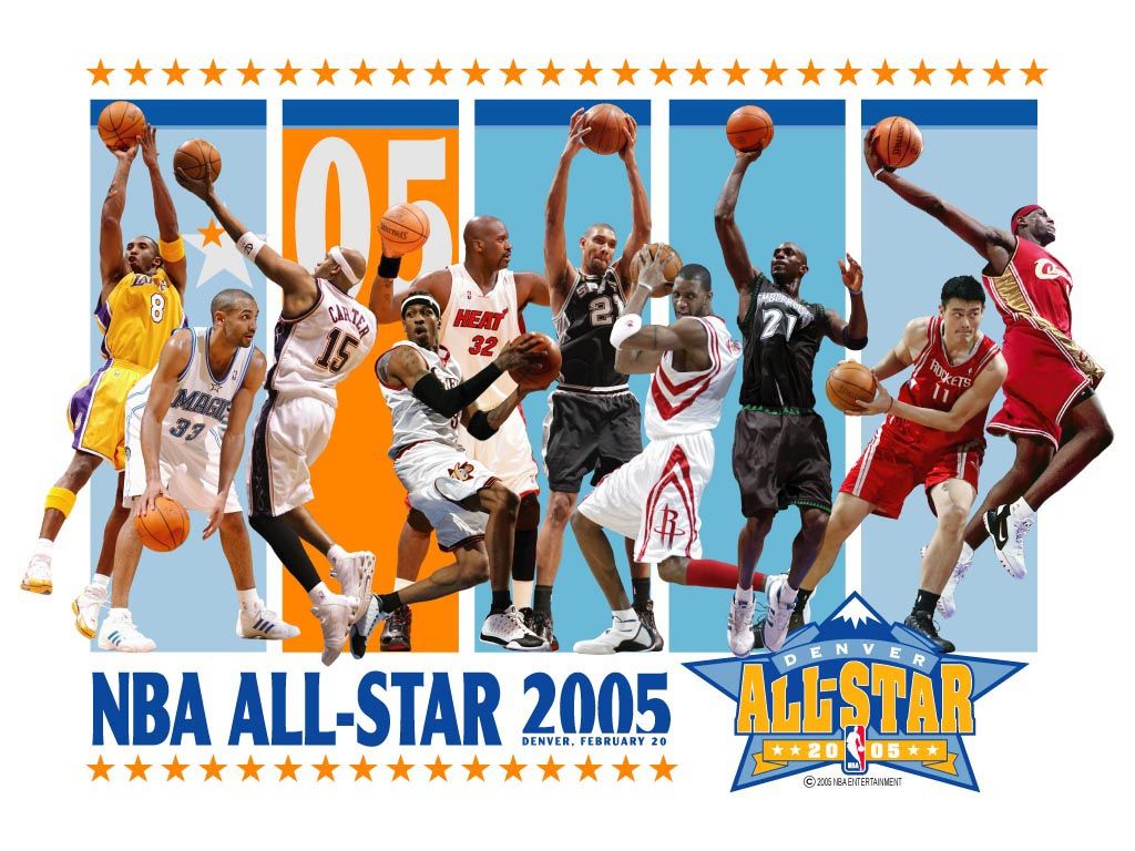 Giocatori NBA All-Star 2005, 1024x768 HD, Desktop