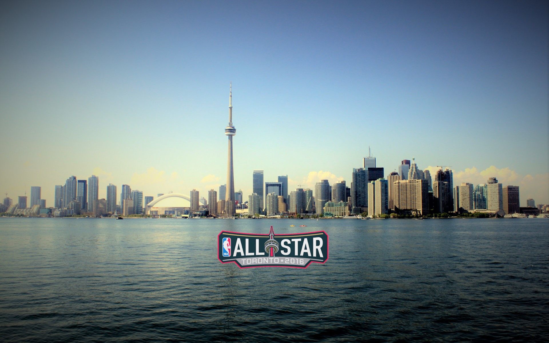 Skyline Toronto con logo NBA All-Star, 1920x1200 WUXGA, iMac