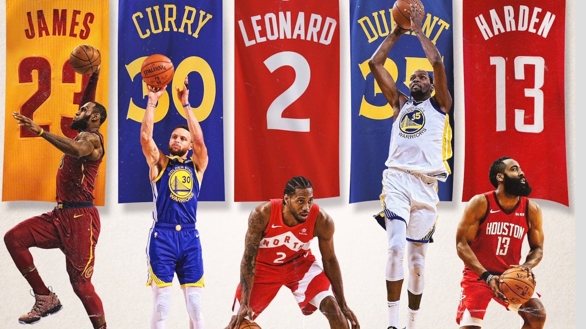 Giocatori NBA banner squadre, 1920x1080 Full HD 1080p, PC
