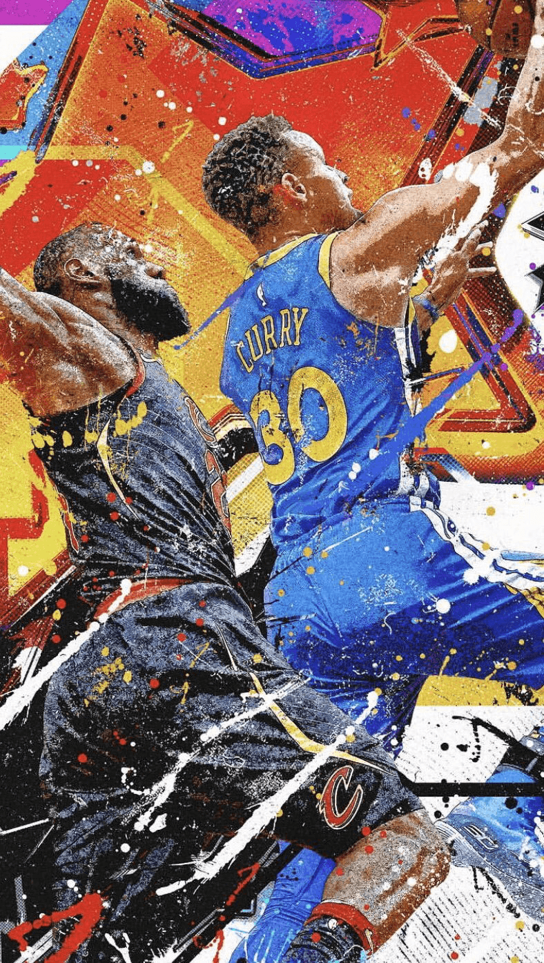 Giocatori NBA arte astratta, 788x1395 Full HD Verticale, Realme