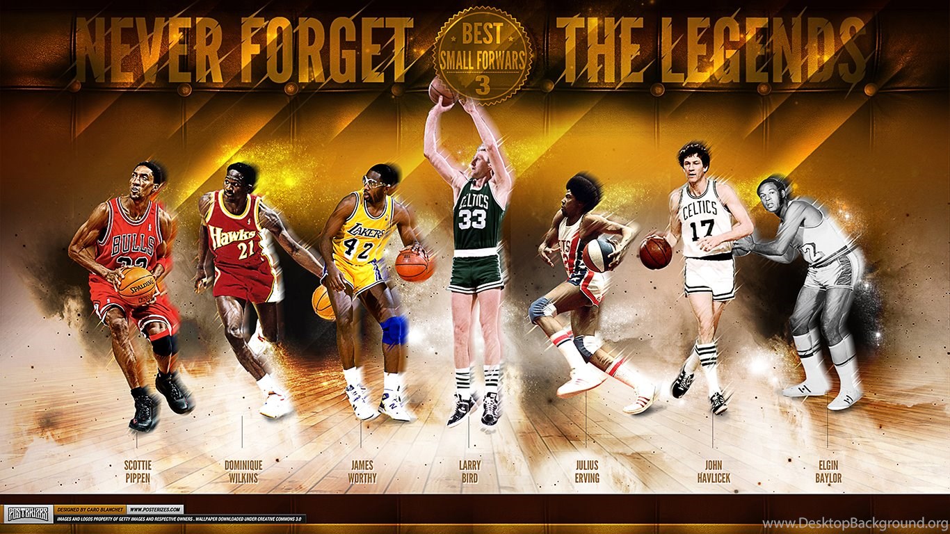 Leggende NBA collage giocatori, 1366x768 720p, PC
