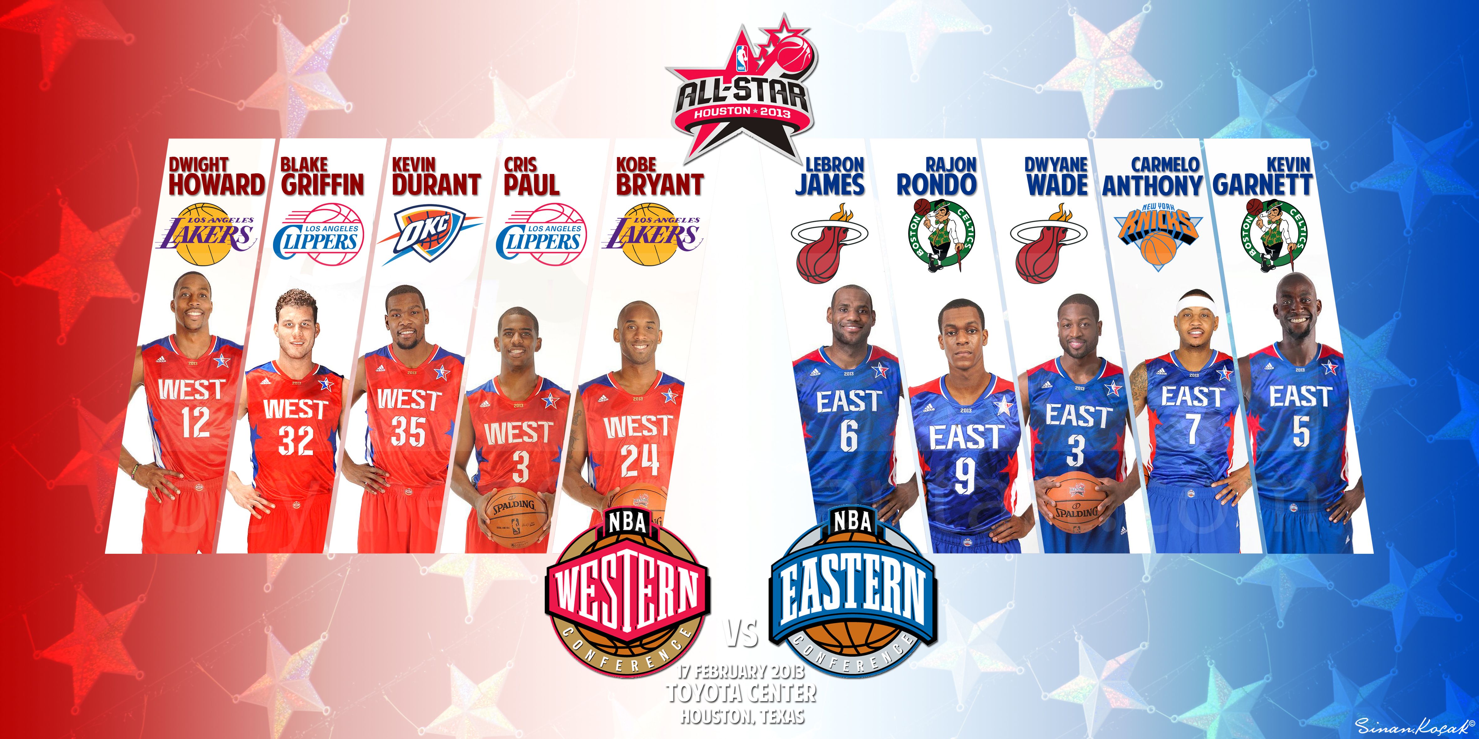 Giocatori NBA All-Star Est Ovest, 4724x2362 UHD, PC 4K