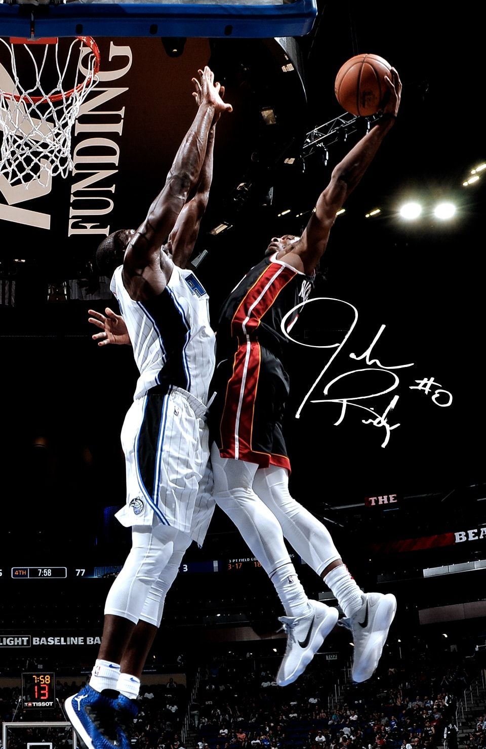 Giocatore Miami Heat schiacciata, NBA, 960x1480 Full HD Verticale, iPhone