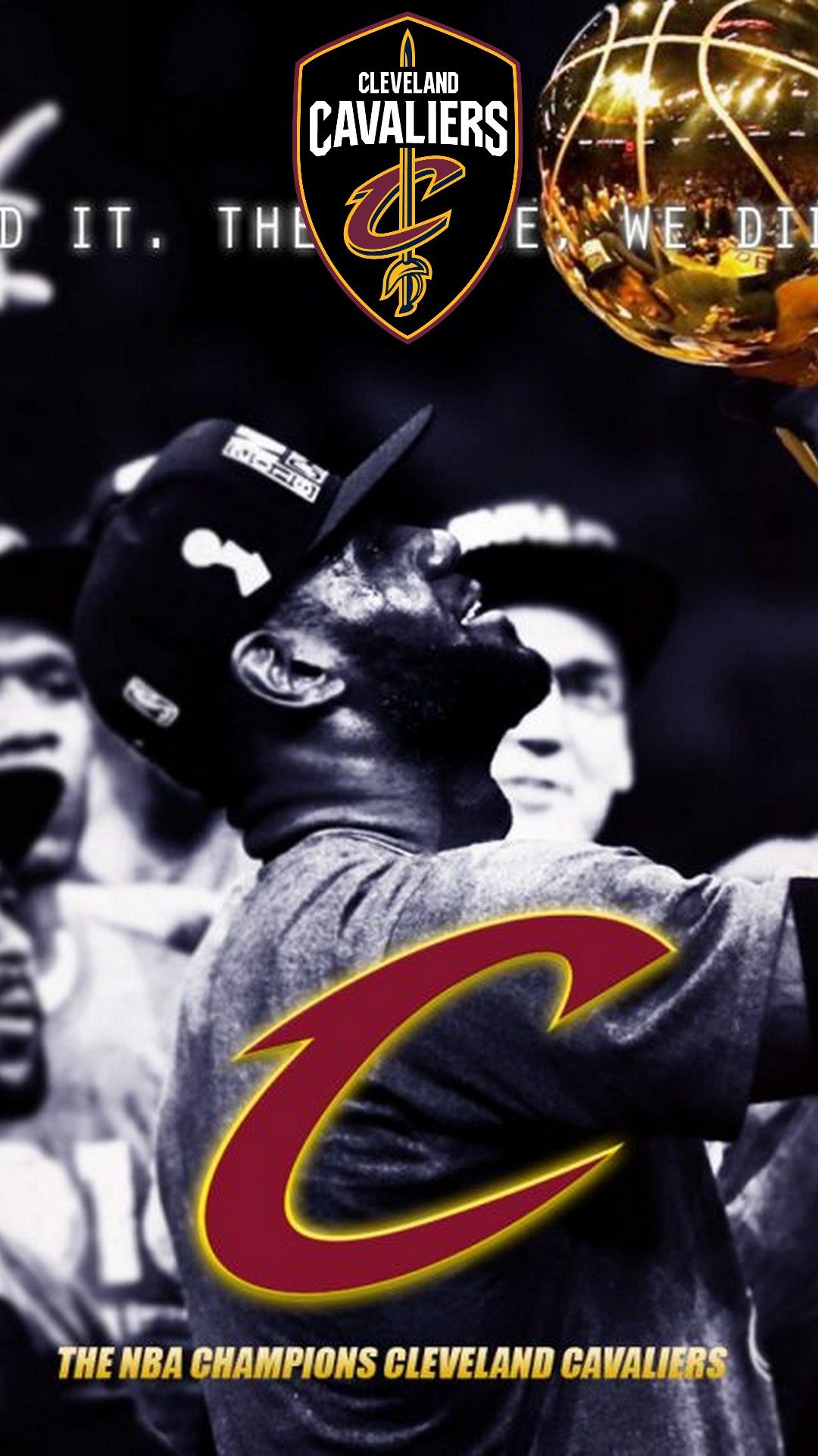 Cleveland Cavaliers giocatori basket, 1080x1920 Verticale, Telefono