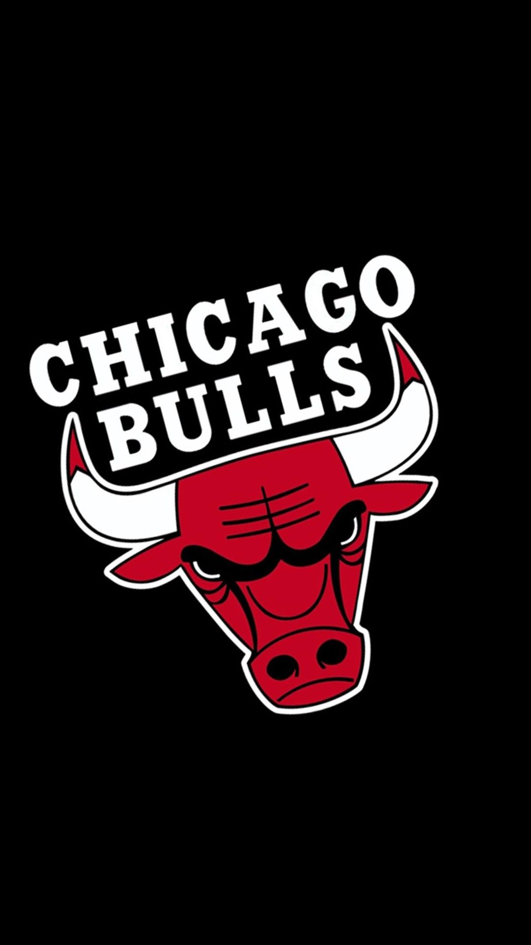 Logo Chicago Bulls NBA, 1080x1920 Verticale, Telefono