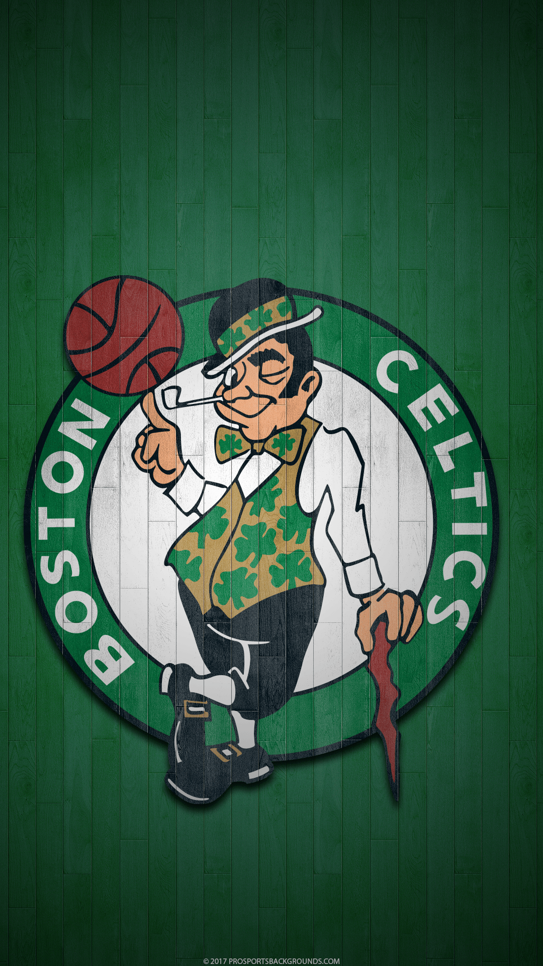 Logo Boston Celtics NBA, 1080x1920 Verticale, Mobile