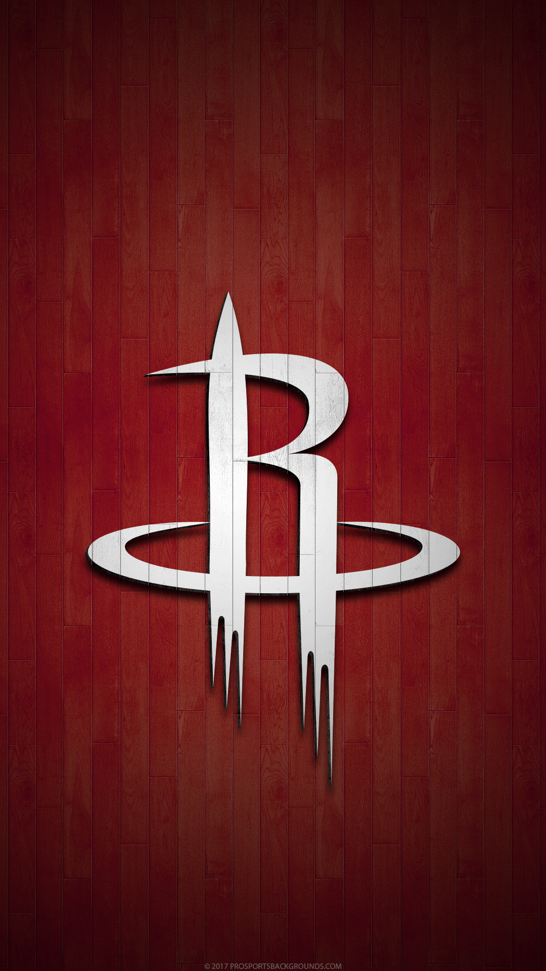 Logo Houston Rockets rosso, 1080x1920 Verticale, Mobile