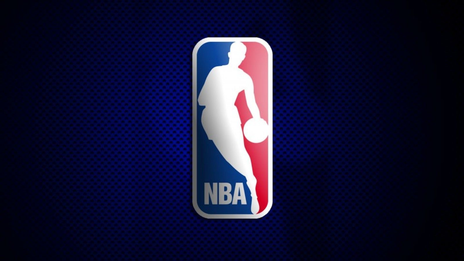 Logo NBA su blu, 1600x900 HD, Monitor Gaming
