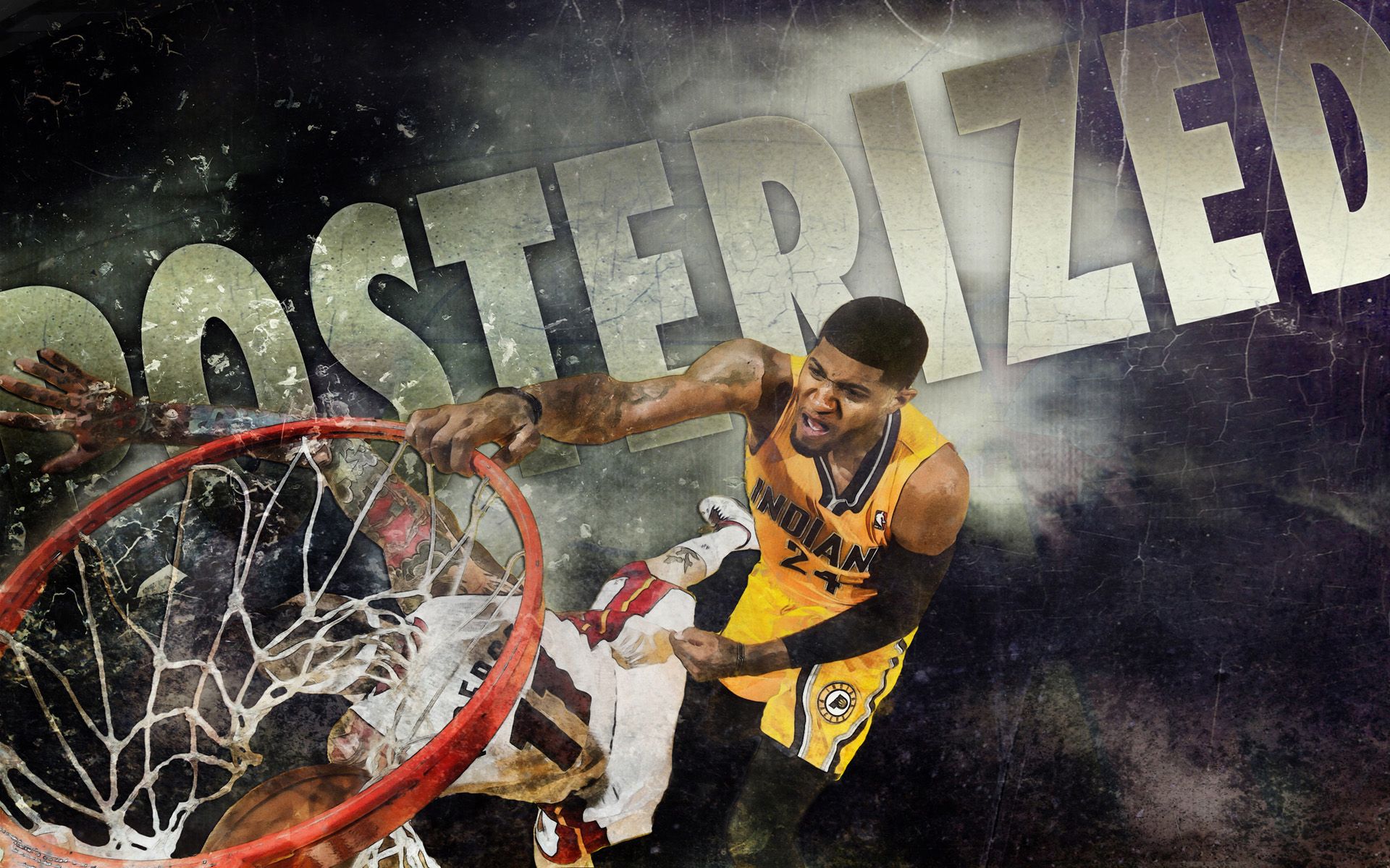 Giocatore NBA schiaccia canestro, 1920x1200 Full HD+, Desktop