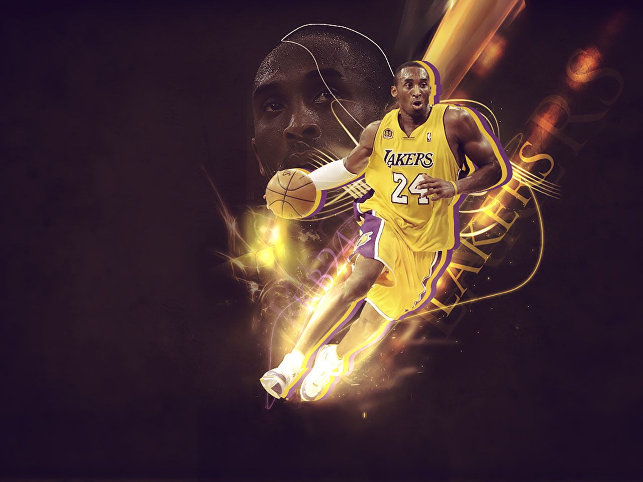 Kobe Bryant Lakers basket, Black Mamba, 1280x960 720p, Laptop