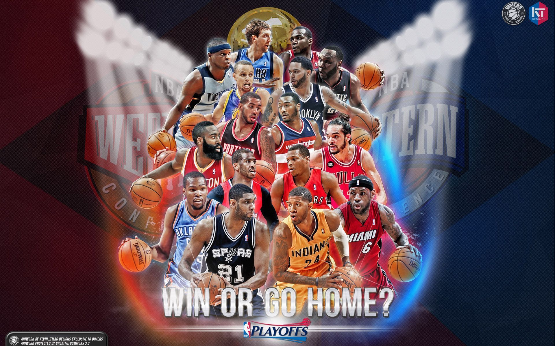 Giocatori NBA collage playoff, 1920x1200 WUXGA, Desktop