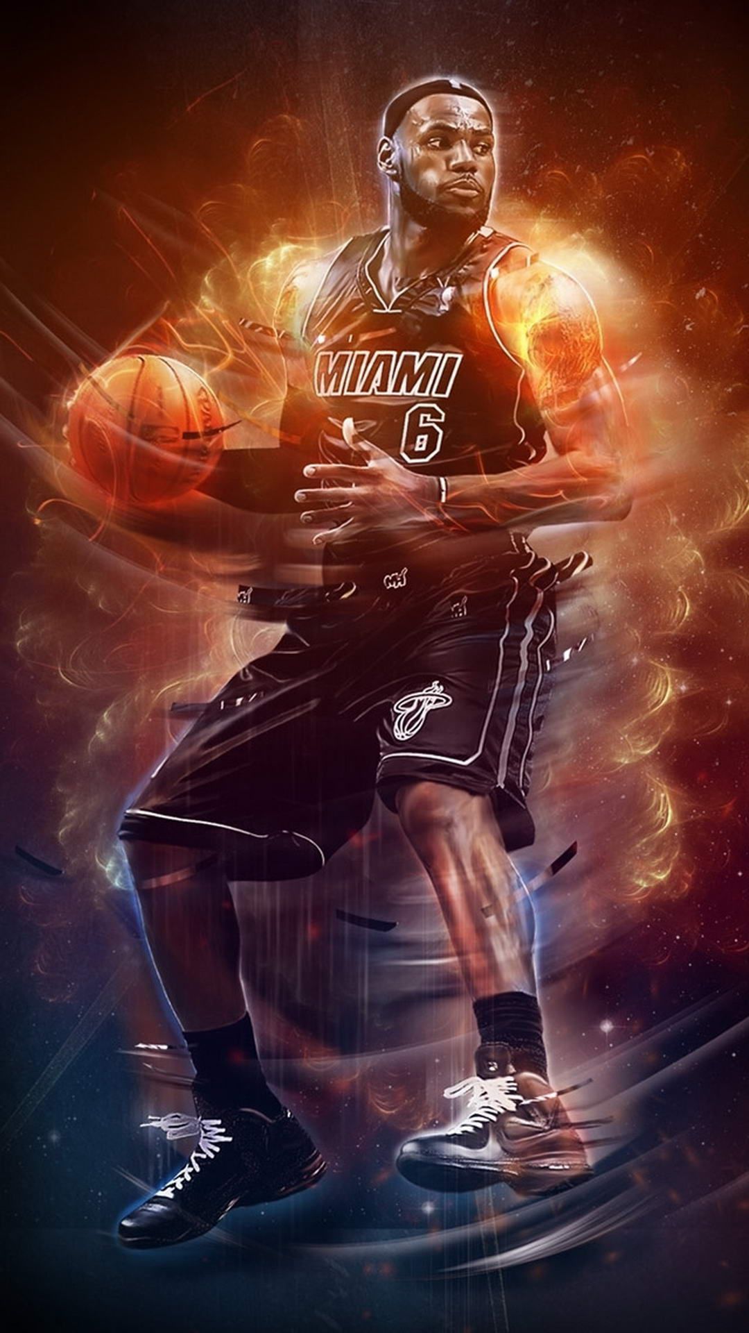 LeBron James Miami Heat, NBA, 1080x1920 Verticale, Telefono