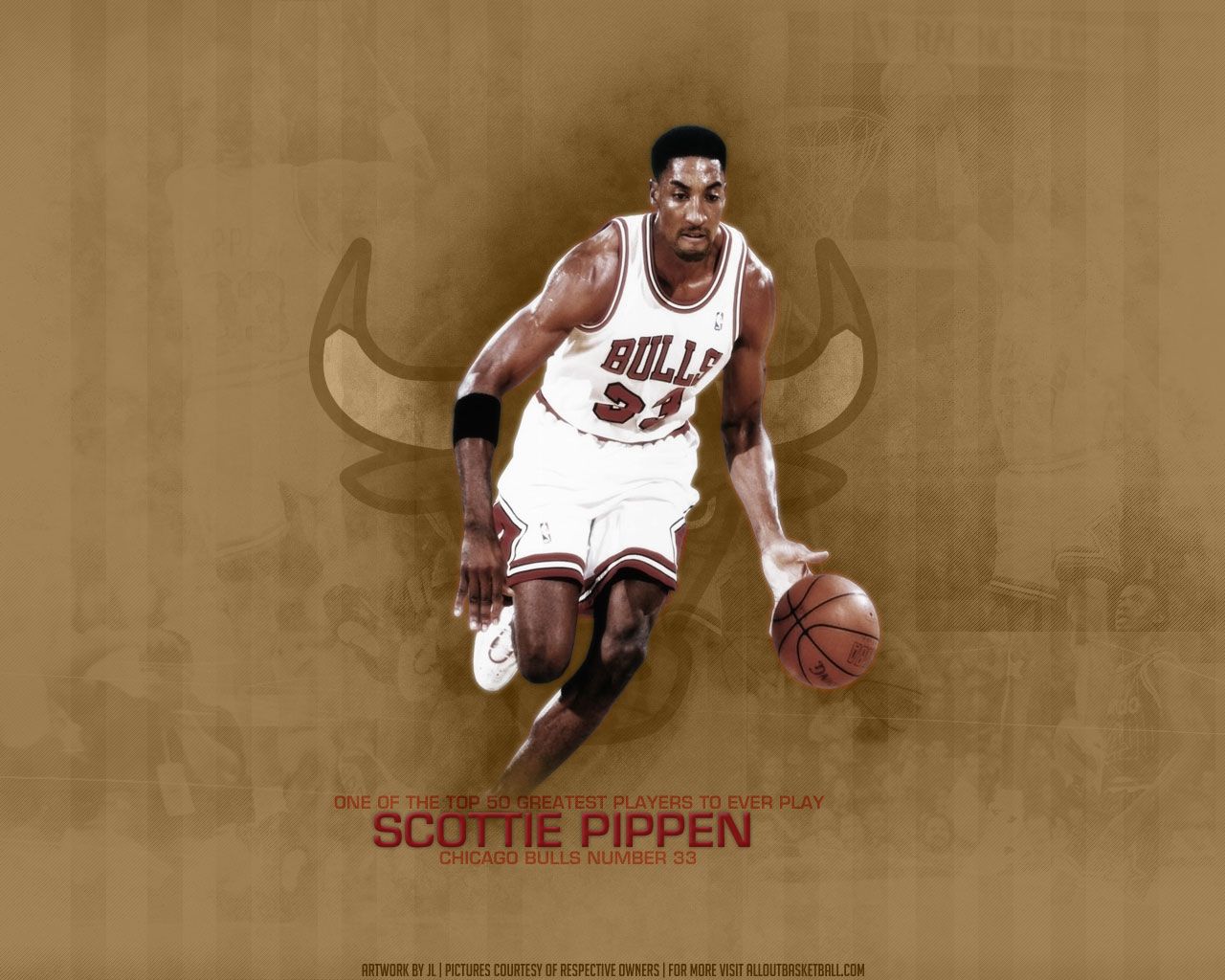 Scottie Pippen Chicago Bulls, 1280x1024 720p, Laptop