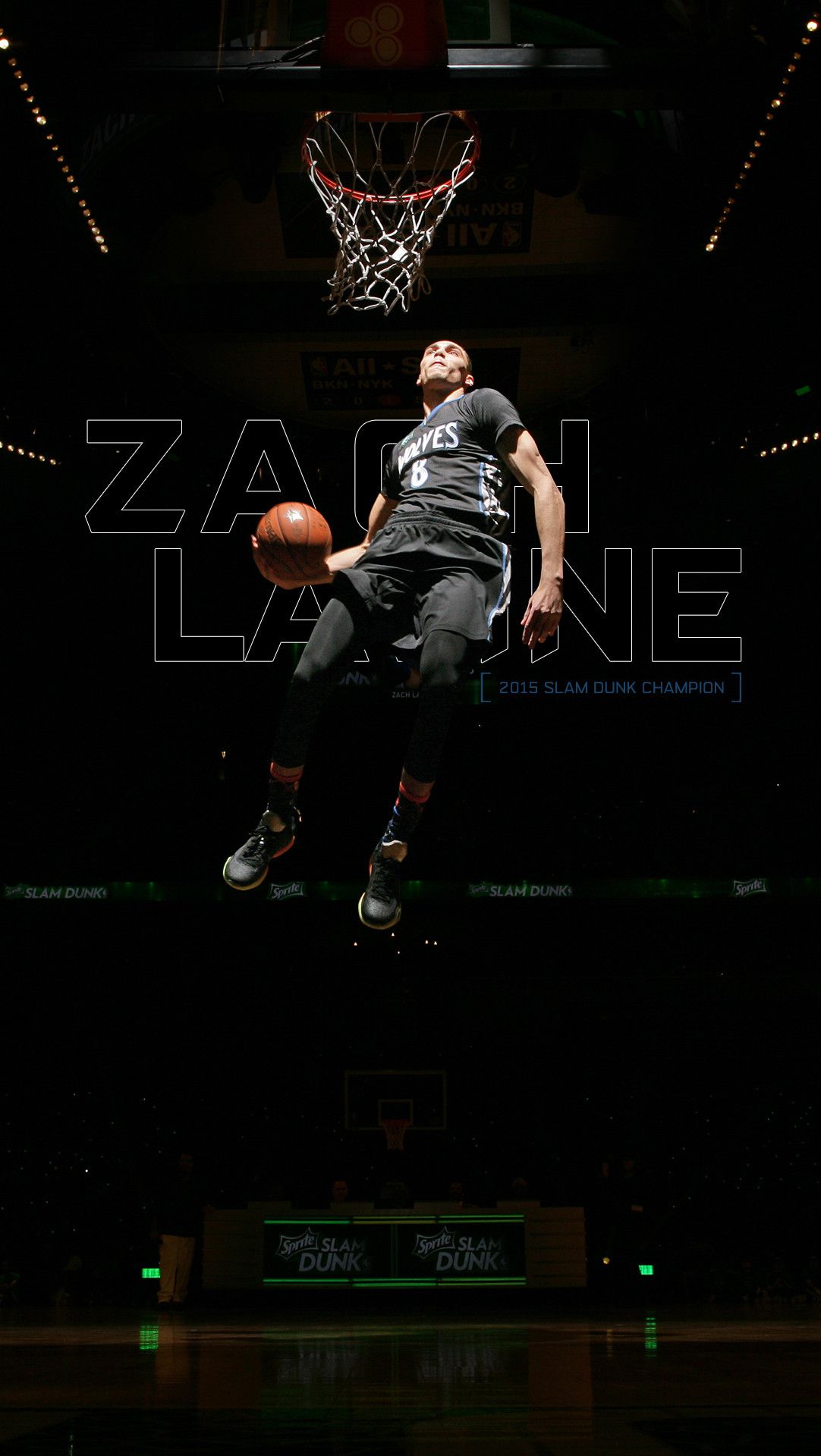 Giocatore NBA schiacciata slam dunk, 1082x1920 Verticale, Telefono