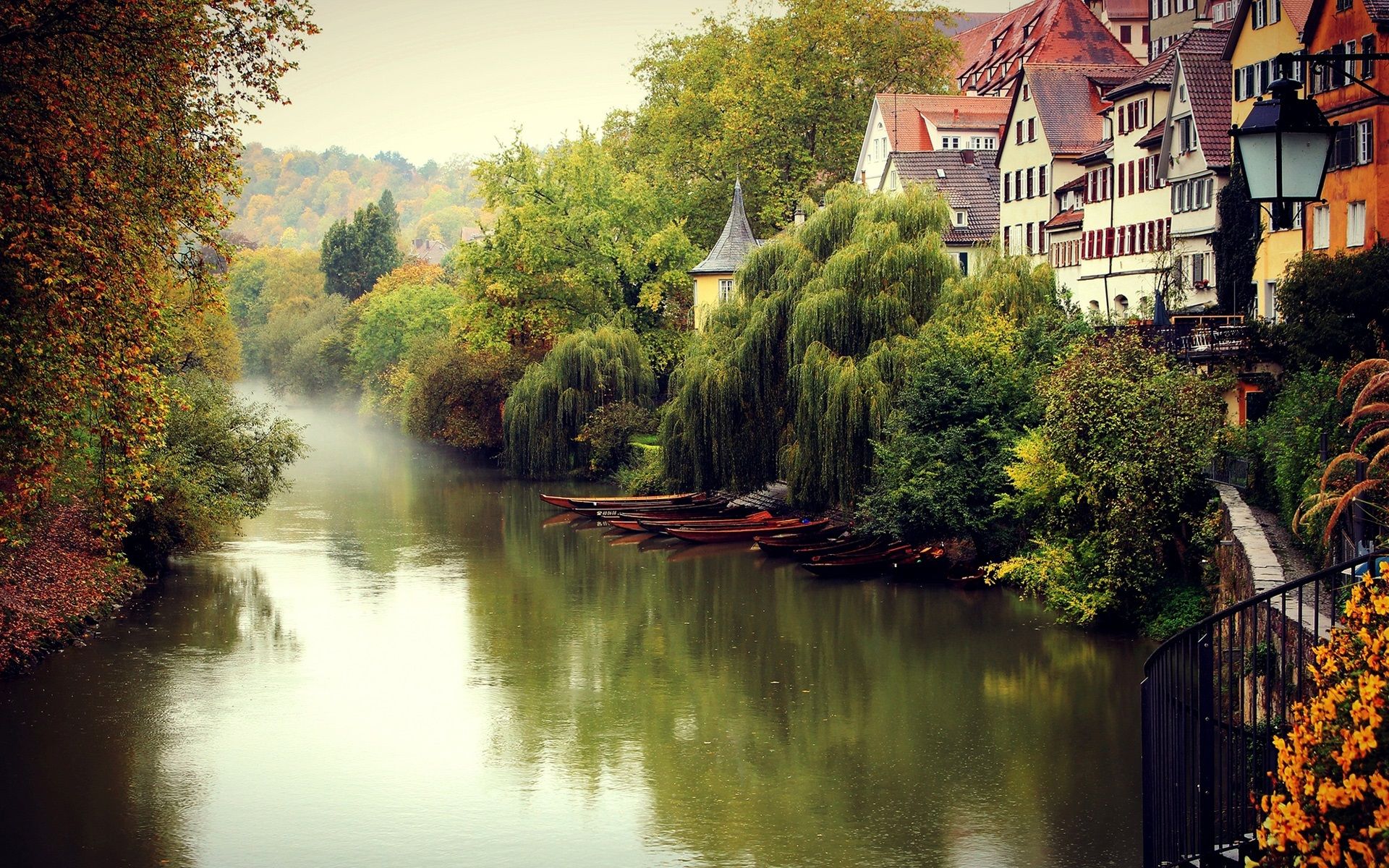 Fiume autunnale in Germania, 1920x1200 Full HD+, Desktop
