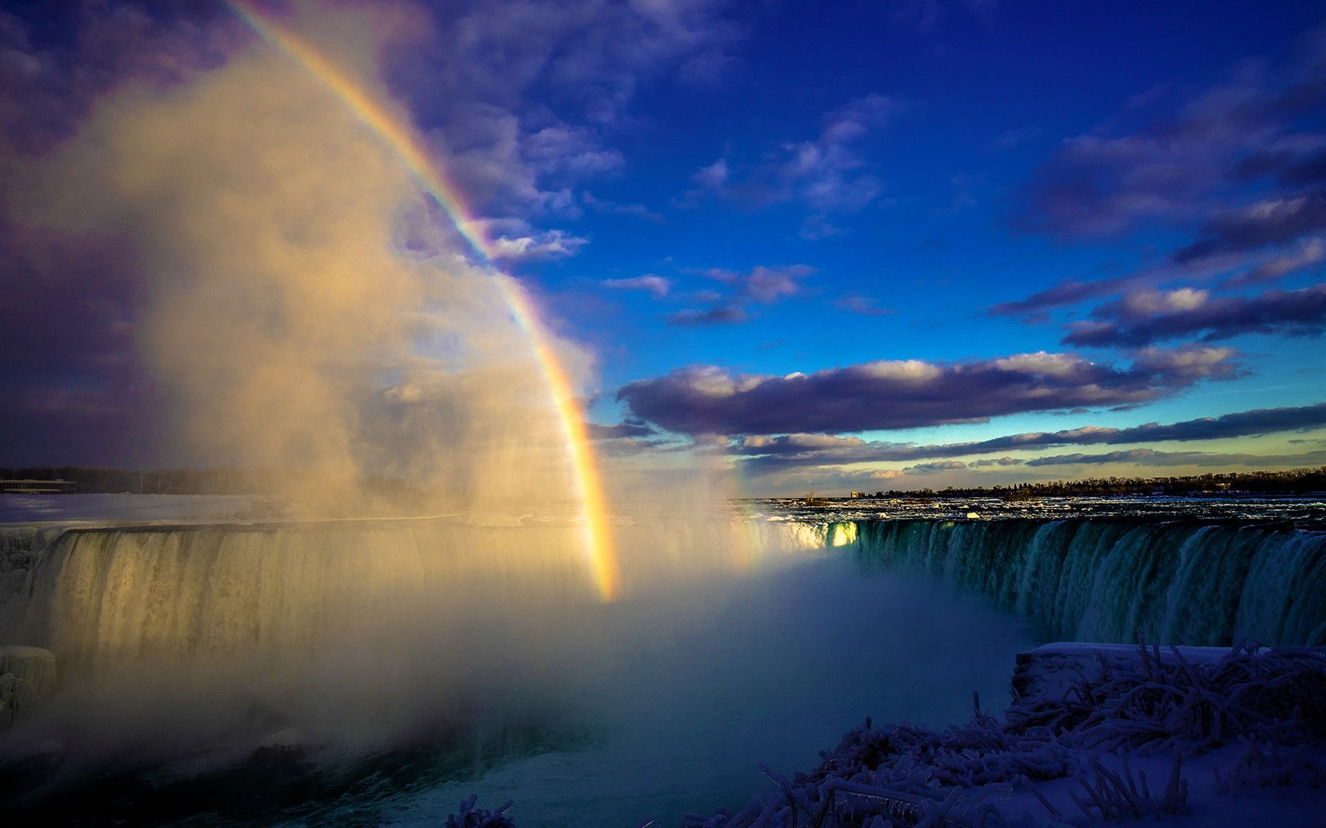 Cascate del Niagara arcobaleno nebbia, 1920x1200 Full HD+, Desktop