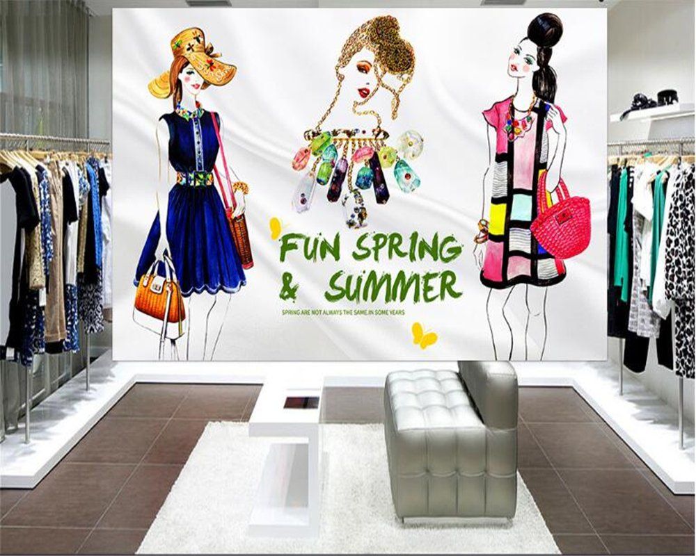 Illustrazione donne moda negozio, 1000x800 HD, PC